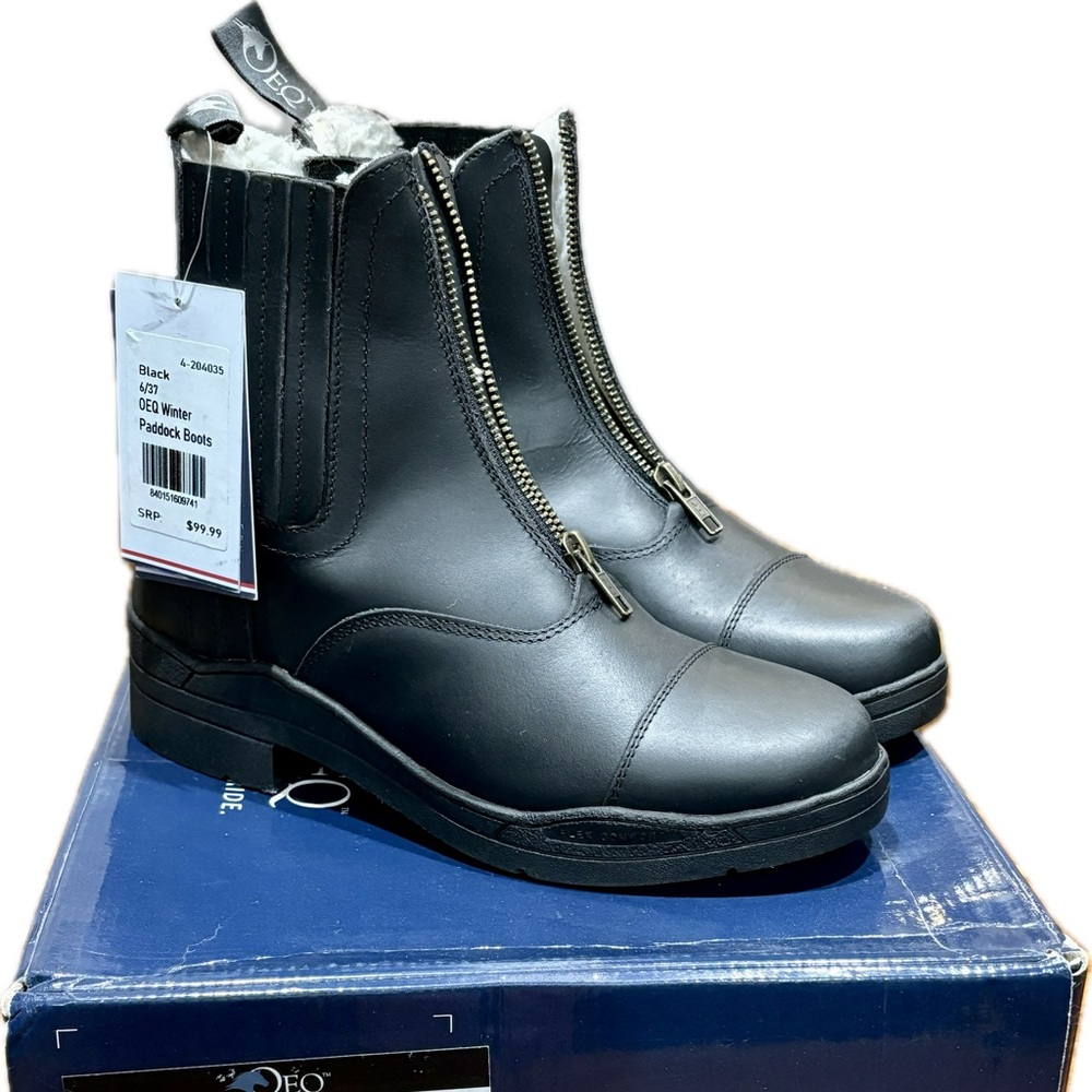 NWT OEQ winter paddock boots womens size 6